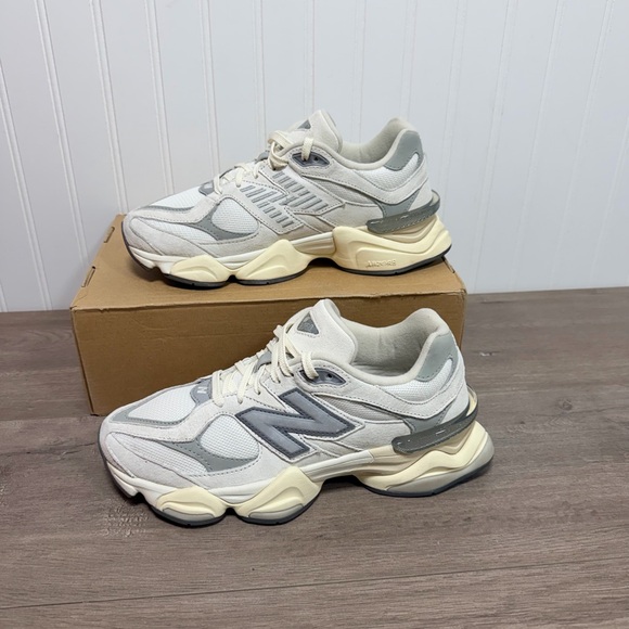 New Balance Shoes - New Balance Cream and Gray Running Shoes